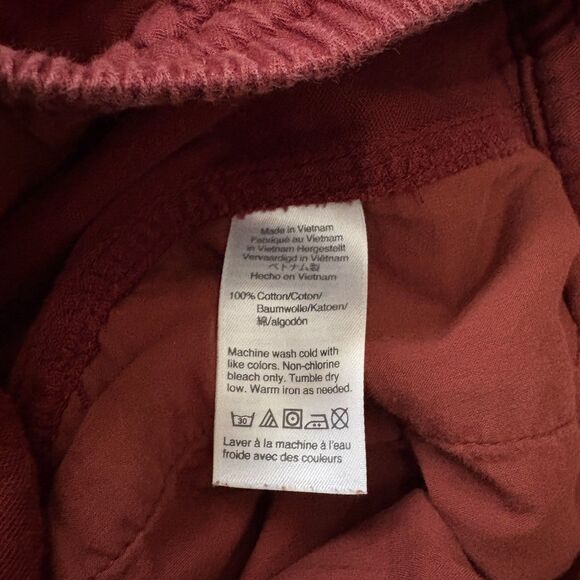 J. Crew Point Sur Seaside Jogger Pants Cotton Twill Red Beach Coastal Size 4 - Picture 7 of 7